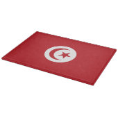 Tunesische Flagge Schneidebrett (Ecke)