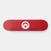 Tunesische Flagge Skateboard (Horizontal)