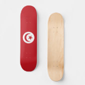 Tunesische Flagge Skateboard (Vorderseite)