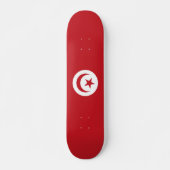 Tunesische Flagge Skateboard (Vorne)