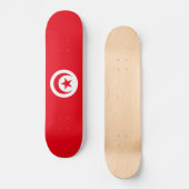 Tunesische Flagge Skateboard (Vorderseite)