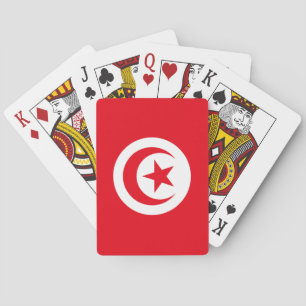 Tunesische Flagge Spielkarten