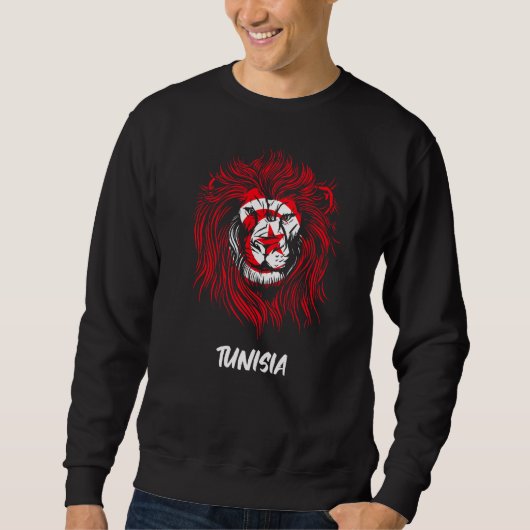 Tunesische Flagge Sweatshirt (Vorderseite)
