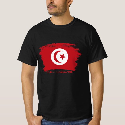 Tunesische Flagge T-Shirt (Vorderseite)