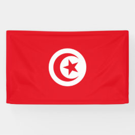 Tunesische Flagge (Tunesien) (Islamischer Halbmond Banner