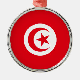 Tunesische Flagge (Tunesien) (Islamischer Halbmond Ornament Aus Metall