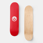 Tunesische Flagge (Tunesien) (Islamischer Halbmond Skateboard (Vorderseite)