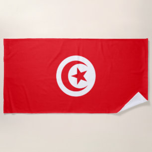 Tunesische Flagge (Tunesien) (Islamischer Halbmond Strandtuch
