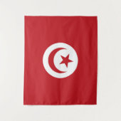 Tunesische Flagge Wandteppich (Vorderseite)