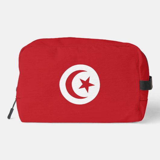 Tunesische Flagge Waschbeutel (Rückseite)