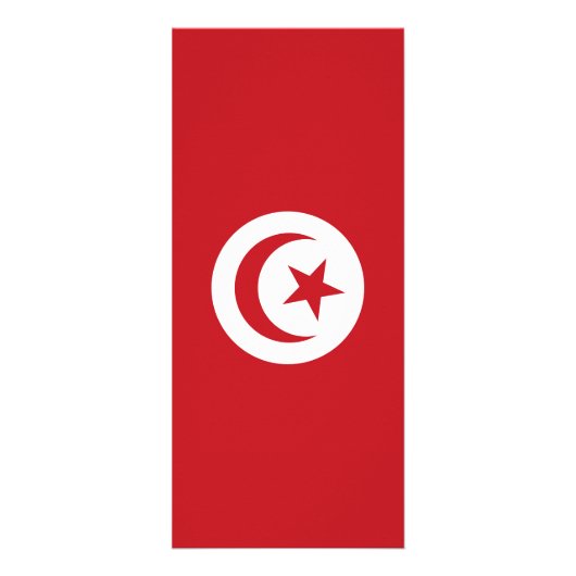 Tunesische Flagge Werbekarte (Hinten)