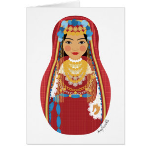 tunesische Matryoshka-Karte