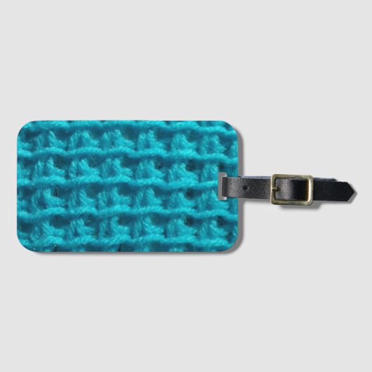 Tunesischer Crochet Drawstring Luggage Tag Gepäckanhänger (Vorderseite (Horizontal))