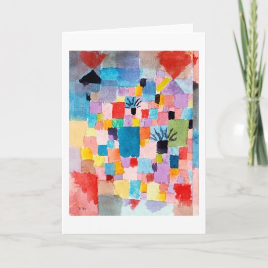 Tunesischer Garten, Klee Karte (Vorderseite)