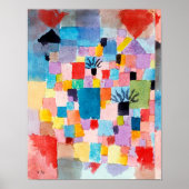 Tunesischer Garten, Klee Poster (Vorne)