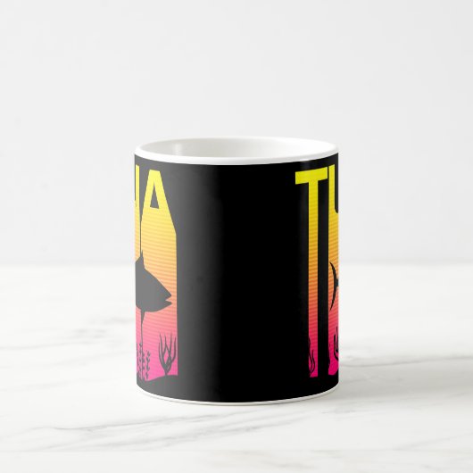 Tunfisch-Retro  Kaffeetasse (Mittel)