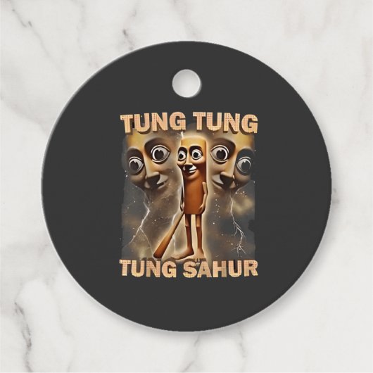 Tung tung sahur Brainrot Meme Geschenkanhänger (Vorderseite)