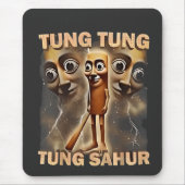 Tung tung sahur Brainrot Meme Mousepad (Vorne)