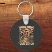 Tung tung sahur Brainrot Meme Schlüsselanhänger (Vorderseite)