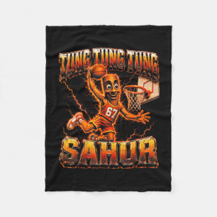 Tung tung tung Sahur 67 Spieler Basketball italien Fleecedecke