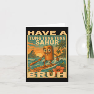 Tung Tung Tung Sahur Brainrot Lehrer Letzter Tag Karte