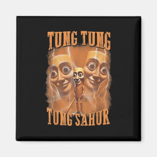 Tung Tung Tung Sahur Funny Meme Brainrot Spaß Gene Magnet