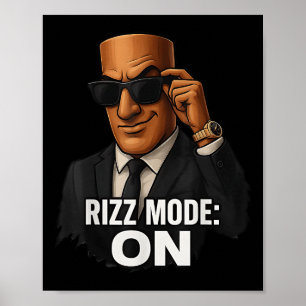 Tung Tung Tung Sahur Rizz Modus auf italienischem Poster