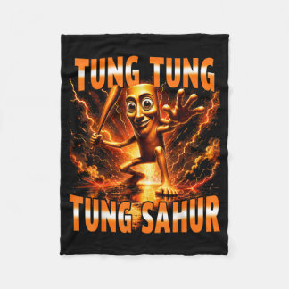 Tung Tung Tung Sahur ruft italienische Brainrot Fleecedecke