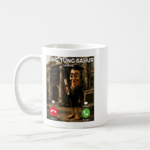 Tung Tung Tung Sahur ruft lustiger Italiener Kaffeetasse