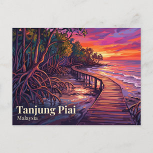 Tungjung Piai Johor Nationalpark Malaysia Postkarte