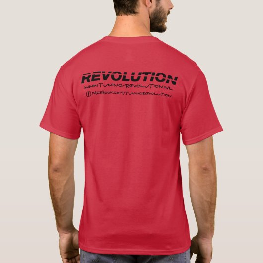 Tuning Revolution - Zwarte tekst - Facebook Tshirt (Rückseite)