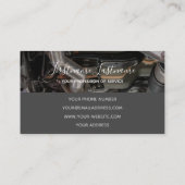 Tuningexperten und Werkstätten für Mechaniker Visitenkarte (Rückseite)