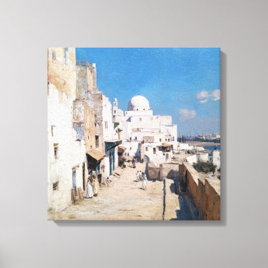 Tunis 1905 – Impressionist Travel Art from Tunisia Leinwanddruck (Vorderseite)