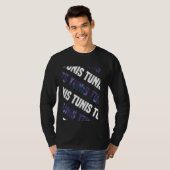 Tunis Camouflage Pattern Lila Camouflage T-Shirt (Vorne ganz)