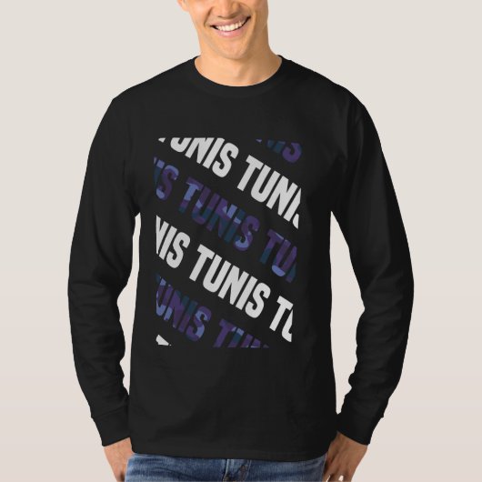 Tunis Camouflage Pattern Lila Camouflage T-Shirt (Vorderseite)