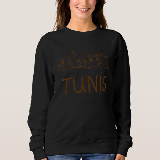 Tunis City Tunisia souvenir   for men women Sweatshirt (Vorderseite)