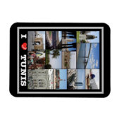 Tunis - I Liebe - Tunesien - Magnet (Horizontal)