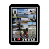 Tunis - I Liebe - Tunesien - Magnet (Vertikal)