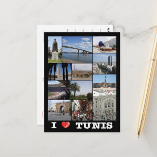 Tunis - I Liebe - Tunesien - Postkarte