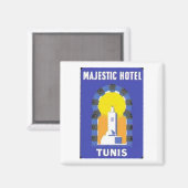 Tunis Majestic Hotel Magnet (Vorderseite/Rückseite)