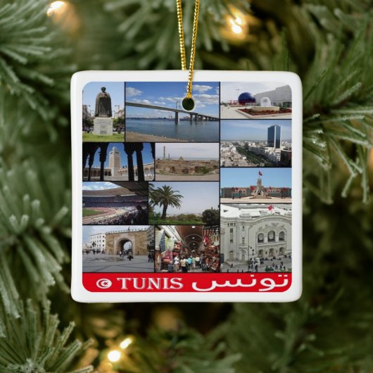 TUNIS, Mosaik, Tunesien, Afrika, Keramikornament (Baum)