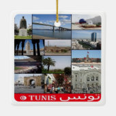 TUNIS, Mosaik, Tunesien, Afrika, Keramikornament (Rückseite)