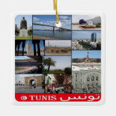 TUNIS, Mosaik, Tunesien, Afrika, Keramikornament (Vorderseite)