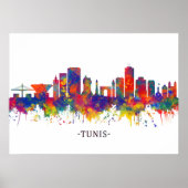 Tunis Skyline Poster (Vorne)