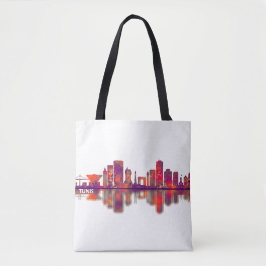 Tunis Skyline Tasche (Vorderseite)