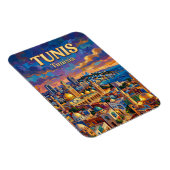 Tunis Skyline Tunesien Magnet (Rechte Seite)