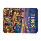 Tunis Skyline Tunesien Magnet (Horizontal)