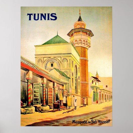 Tunis, Tunesien, Youssef Dey Moschee, Stadtzentrum Poster (Vorne)