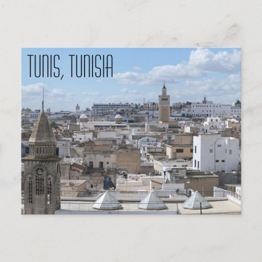 Tunis, tunesische Postkarte (Vorderseite)
