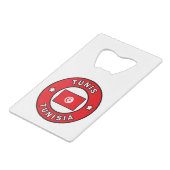 Tunis Tunis Geldbeutel Flaschenöffner (Vorderseite Schrägansicht)